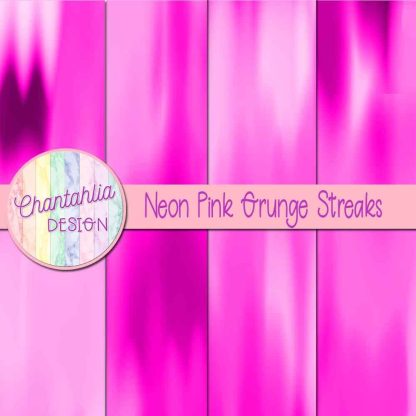 Free neon pink grunge streaks digital papers