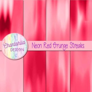 Free neon red grunge streaks digital papers