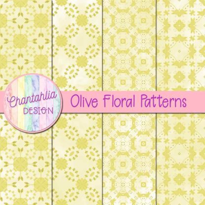 Free olive floral patterns