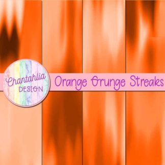 Free orange grunge streaks digital papers