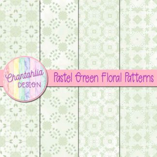 Free pastel green floral patterns