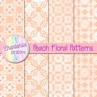 Free peach floral patterns