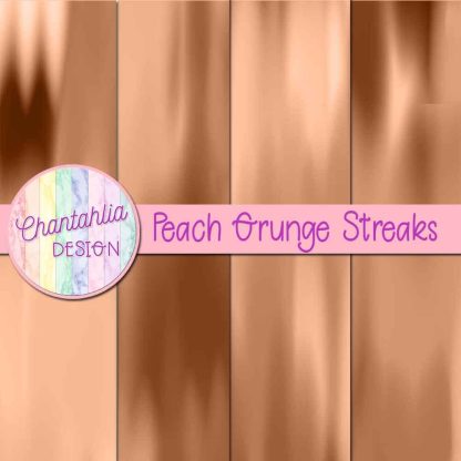 Free peach grunge streaks digital papers
