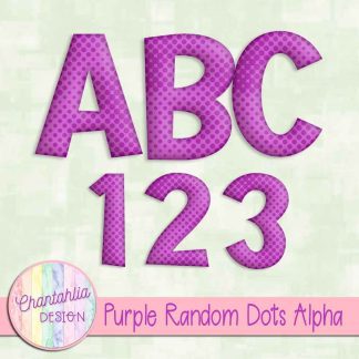 Free purple random dots alpha