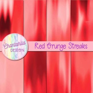 Free red grunge streaks digital papers