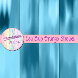 Free sea blue grunge streaks digital papers