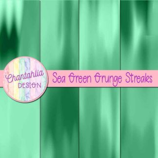 Free sea green grunge streaks digital papers