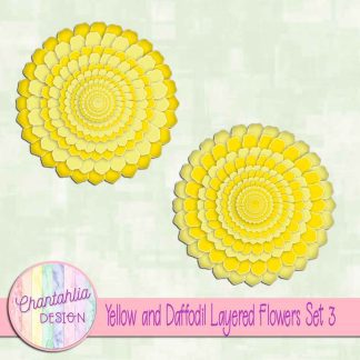 Free yellow and daffodil layered flowers
