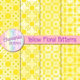 Free yellow floral patterns