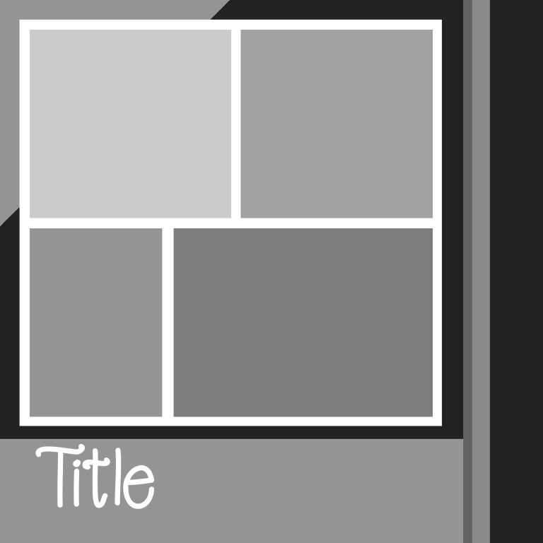 Free Digital Scrapbook Layout Template to Create your own Unique Pages