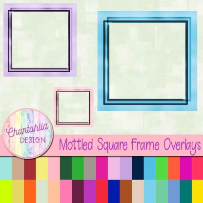 Free mottled circle frame overlays.