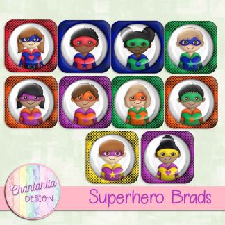 Free brads in a Superhero theme