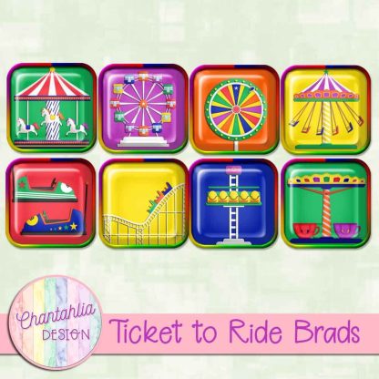 Free brads in a Ticket to Ride theme