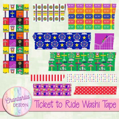 Free washi tape in a Ticket to Ride theme