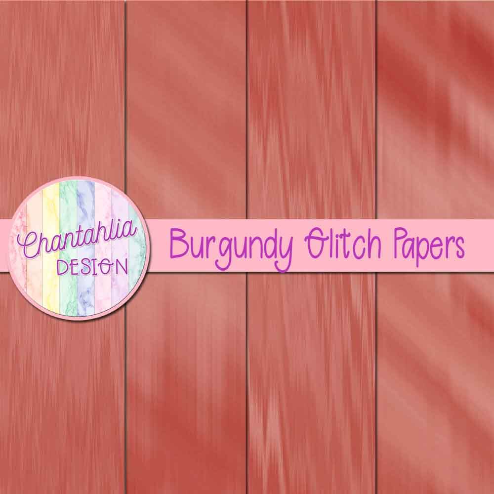 free-digital-papers-featuring-burgundy-glitch-designs