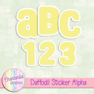 Free daffodil sticker alpha