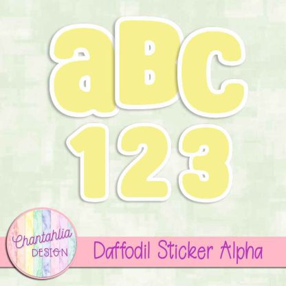 Free daffodil sticker alpha