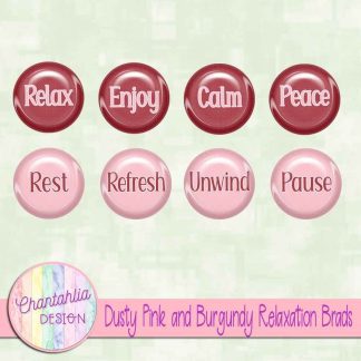Free dusty pink and burgundy relaxation brads