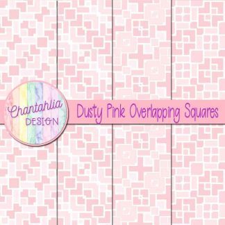 Free dusty pink overlapping squares digital papers