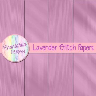 Free lavender glitch digital papers