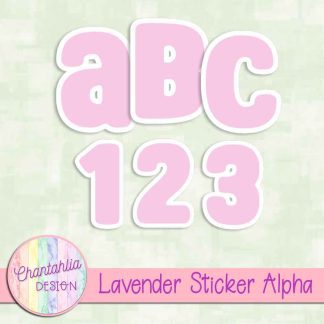 Free lavender sticker alpha