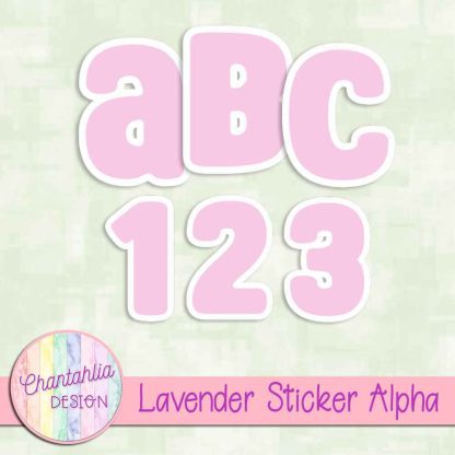 Free lavender sticker alpha