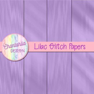Free lilac glitch digital papers