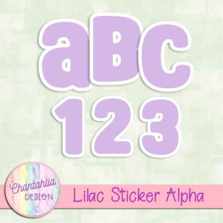Free lilac sticker alpha