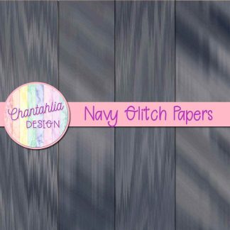 Free navy glitch digital papers