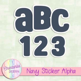 Free navy sticker alpha