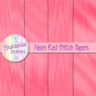 Free neon red glitch digital papers
