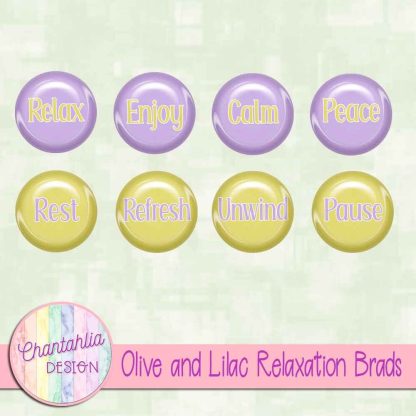 Free olive and lilac relaxation brads