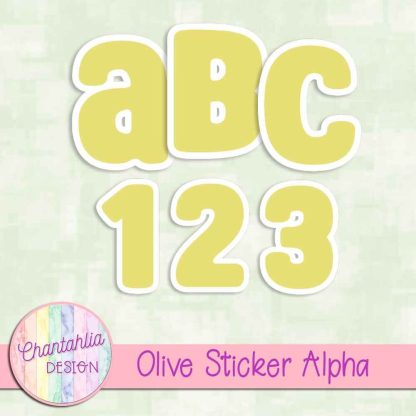 Free olive sticker alpha