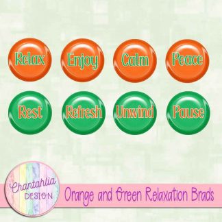 Free orange and green relaxation brads