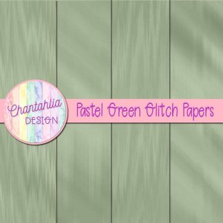 Free pastel green glitch digital papers