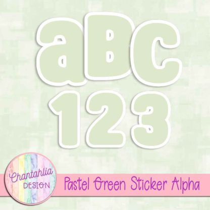 Free pastel green sticker alphaFree pastel green sticker alpha
