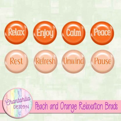 Free peach and orange relaxation brads