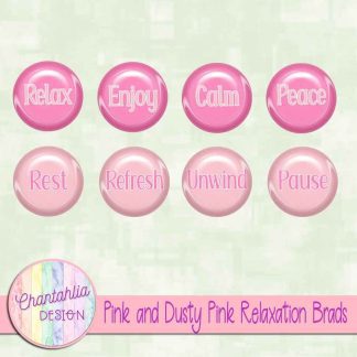 Free pink and dusty pink relaxation brads