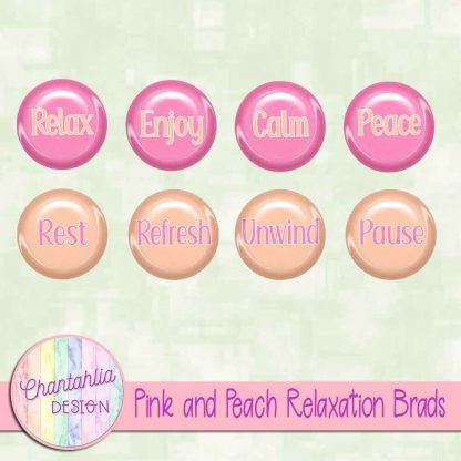 Free pink and peach relaxation brads