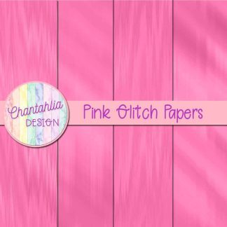 Free pink glitch digital papers