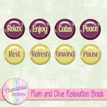 Free plum and olive relaxation brads