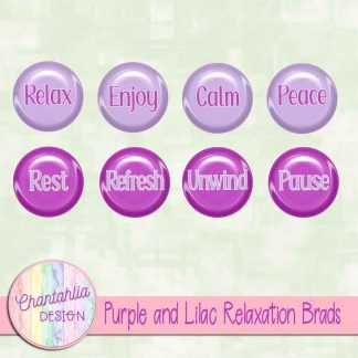Free purple and lilac relaxation brads