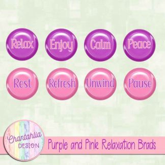 Free purple and pink relaxation brads
