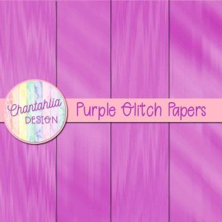 Free purple glitch digital papers
