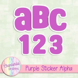 Free purple sticker alpha
