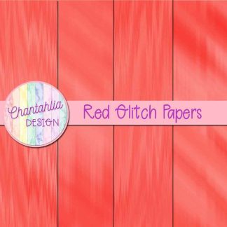 Free red glitch digital papers