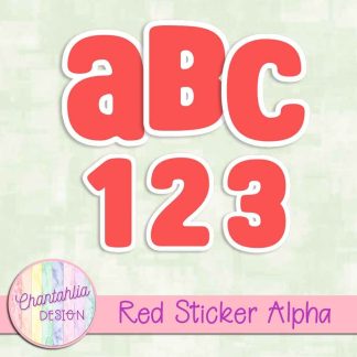 Free red sticker alpha