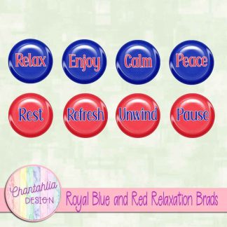 Free royal blue and red relaxation brads