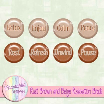 Free rust brown and beige relaxation brads