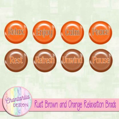 Free rust brown and orange relaxation brads